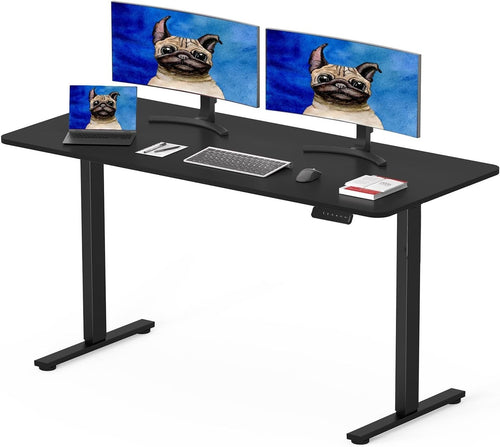 Electric Standing Desk 120x60cm Adjustable Sit Stand Table W/Memory Panel Hooks