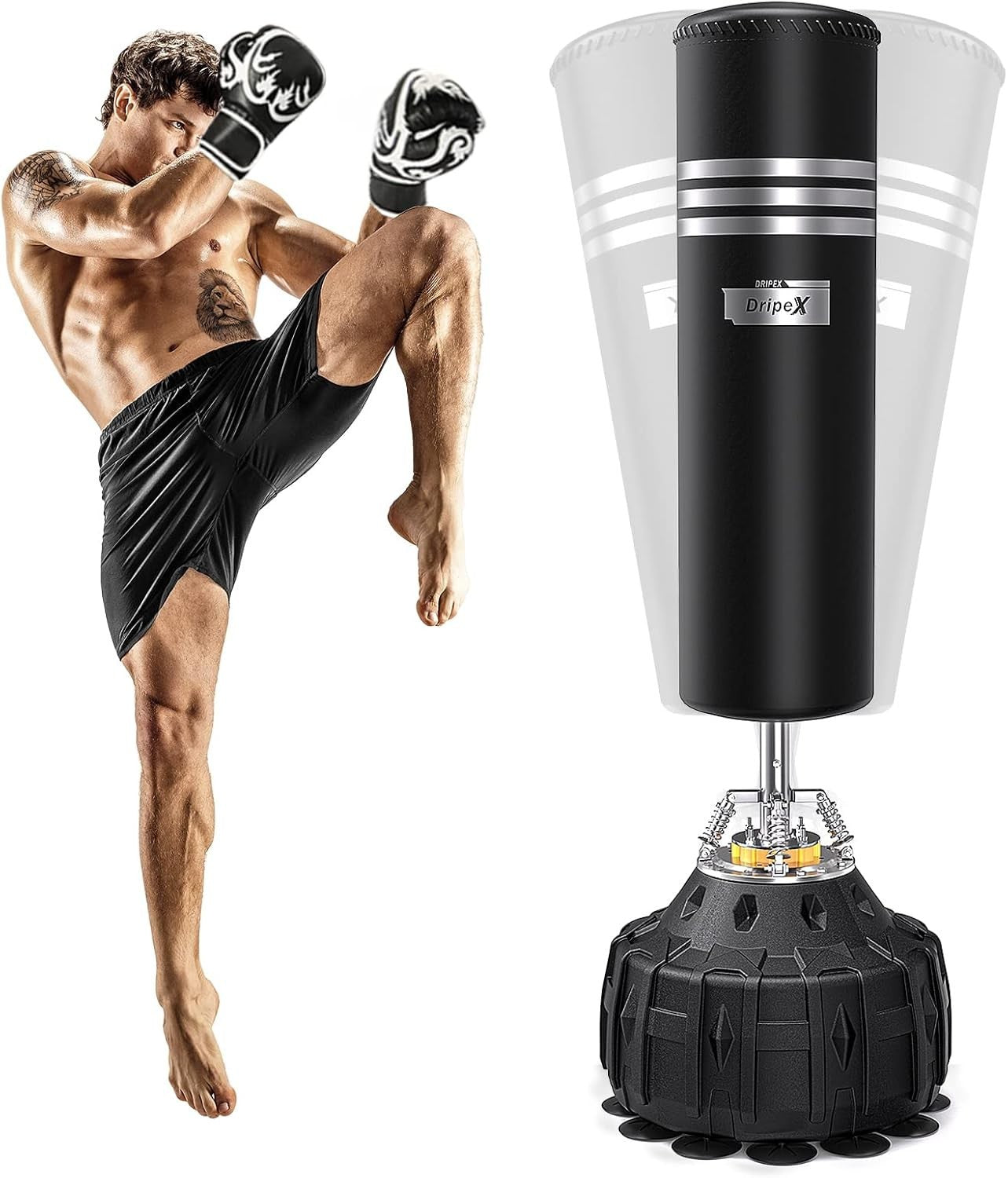 Standing Boxing Punch Bag Pedestal Heavy Duty MMA Kickboxing Training