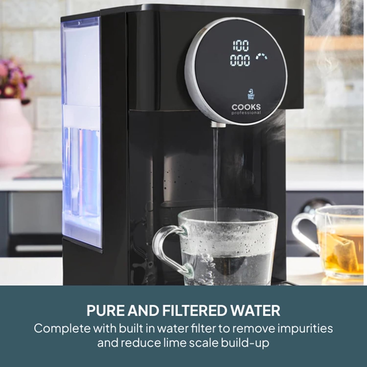 Instant Hot Water Dispenser 2600W 4L | Digital Fast Boil Filtered