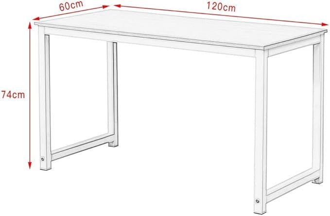 Large Computer Desk 120x60cm Brown Office Laptop Table Home Study