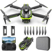 HURSVIE 4K Camera Drone for Kids & Adults – Brushless RC Quadcopter, 2 Batteries