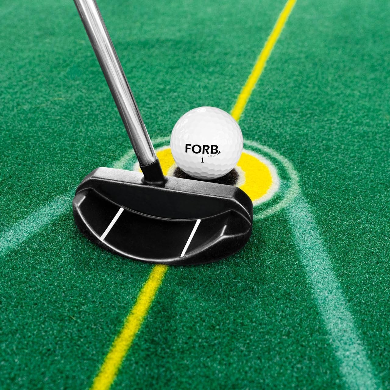 10ft Golf Putting Mat Indoor Practice Trainer Non Slip Multi Target Green