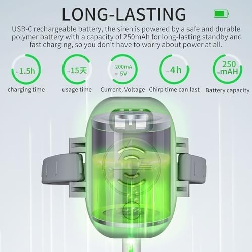 Anti-Lost Drone Alarm Buzzer 120dB GPS Tracker LED Light for Mini 4 Pro Avata 2