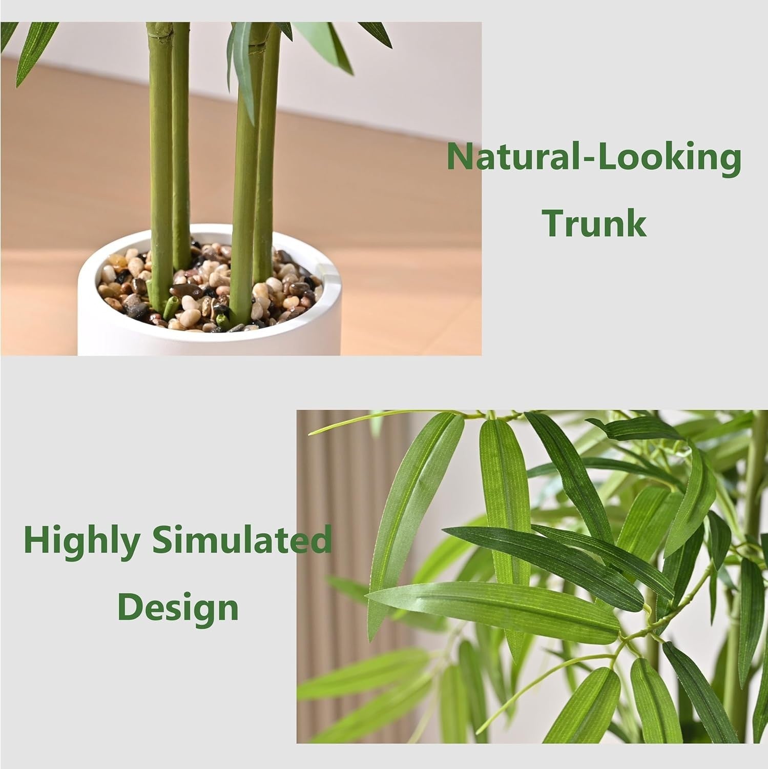 180cm Artificial Bamboo Plant in Pot Lifelike Green Tall Indoor Home Decoration