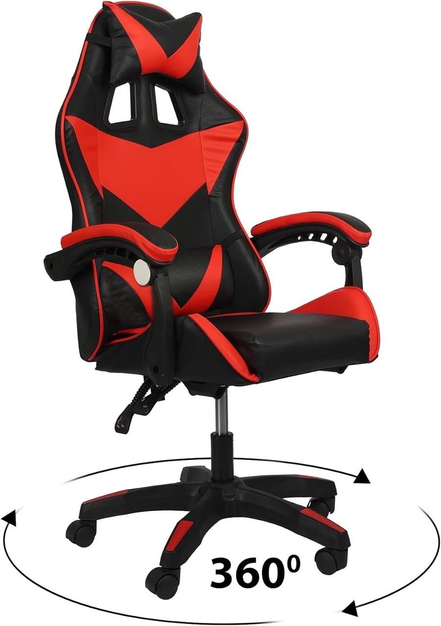 Gaming Chair Ergonomic Recliner Office Racing Desk Seat Black/Red 246lb Support