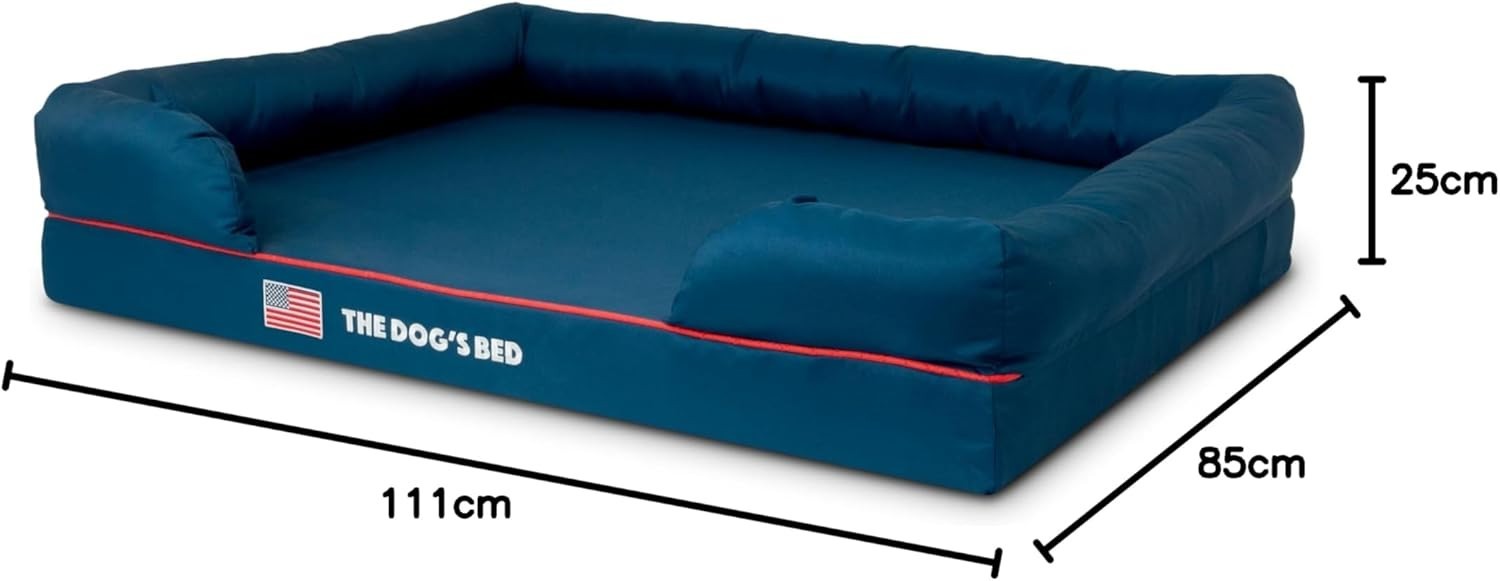 Orthopedic Memory Foam Dog Bed XL Washable 111x86cm