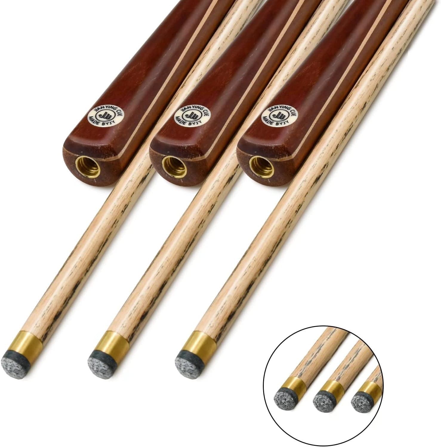 Professional 57in 3/4 Joint Snooker Cue Ash Shaft 18oz 10mm Tip