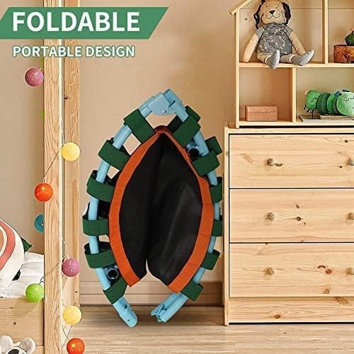 38in Foldable Fitness Trampoline Adjustable Handle Quiet Rebounder 220lb