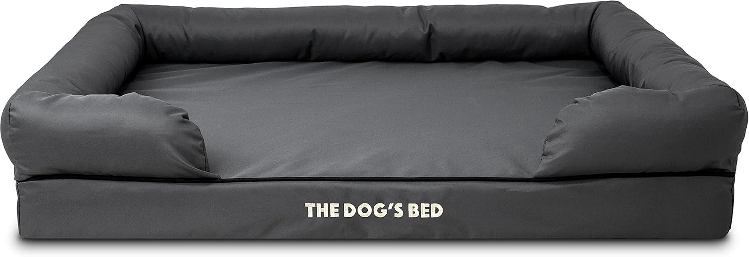 XL Orthopedic Memory Foam Dog Bed Washable Bolster