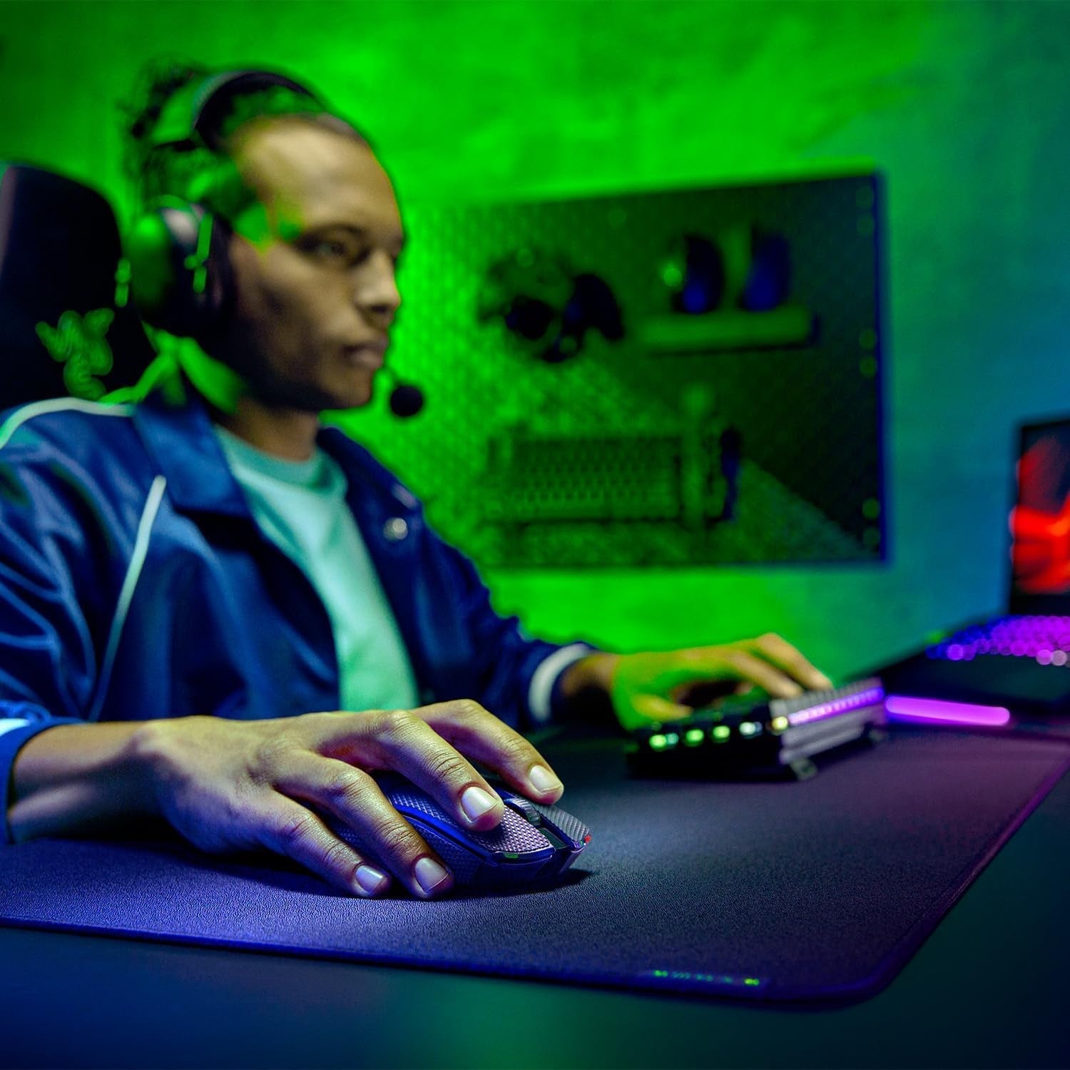 Ultra Light Wireless Gaming Mouse 30K DPI Pro Sensor Esports Performance