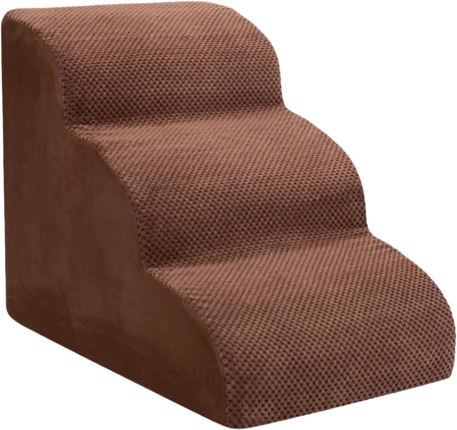 3‑Tier Non‑Slip Dog Stairs & Ramp for Bed Sofa – Waterproof Pet Steps