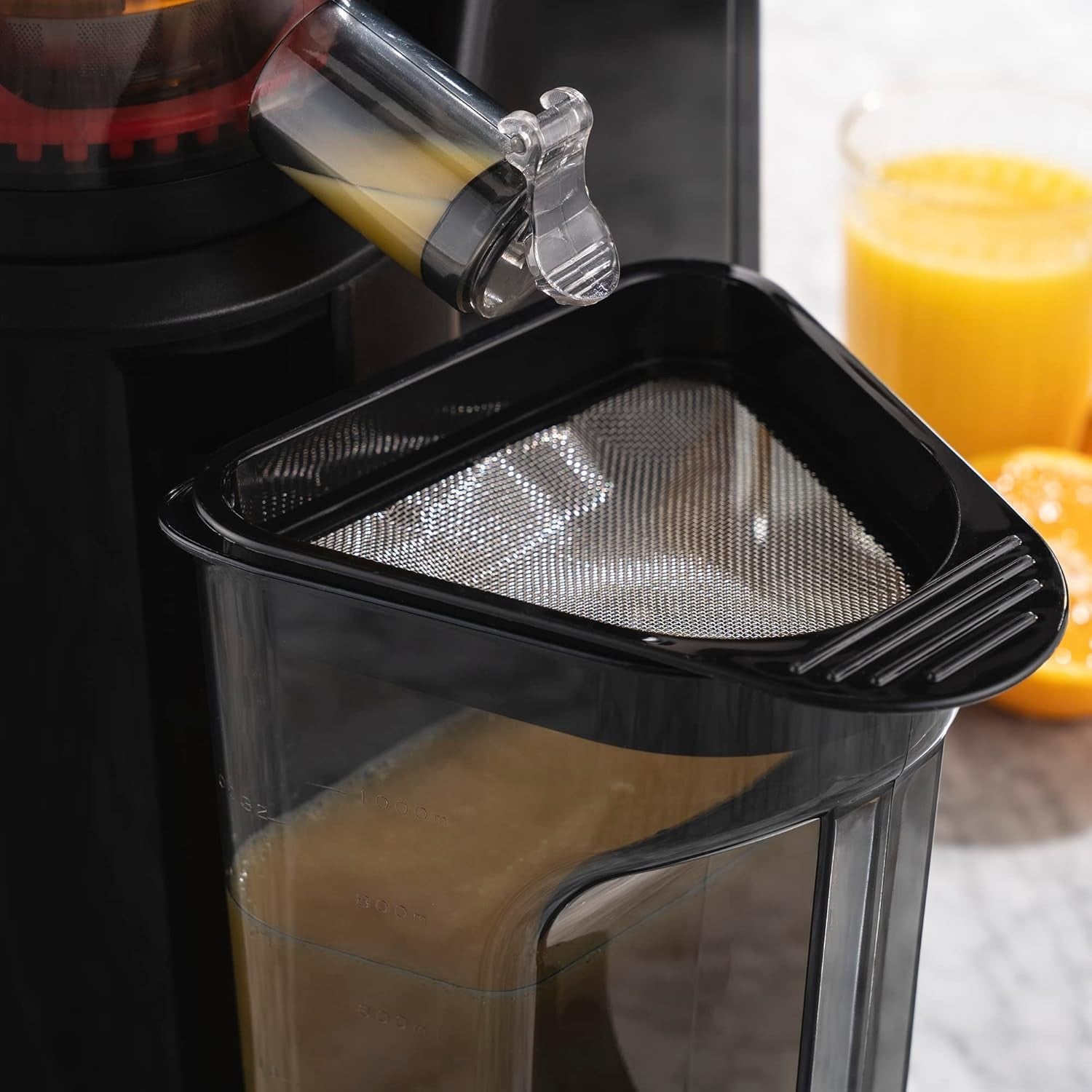 Slow Masticating Juicer 400W Wide Feed Chute Quiet High Juice Yield