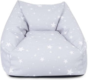 Kids Bean Bag Chair with Filling – Toddler Armchair Seat Sofa Grey