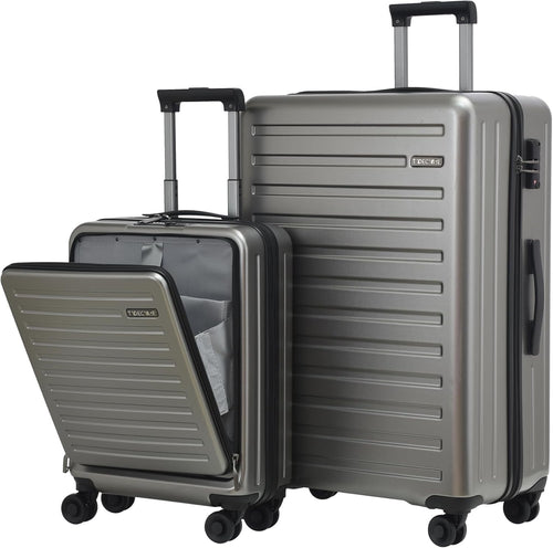 20 & 28 Inch Luggage Set Hard Shell TSA Lock Spinner Wheels Front Pocket