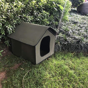Waterproof Foldable Outdoor Cat Dog House | Winter Shelter for Pets 38x35cm
