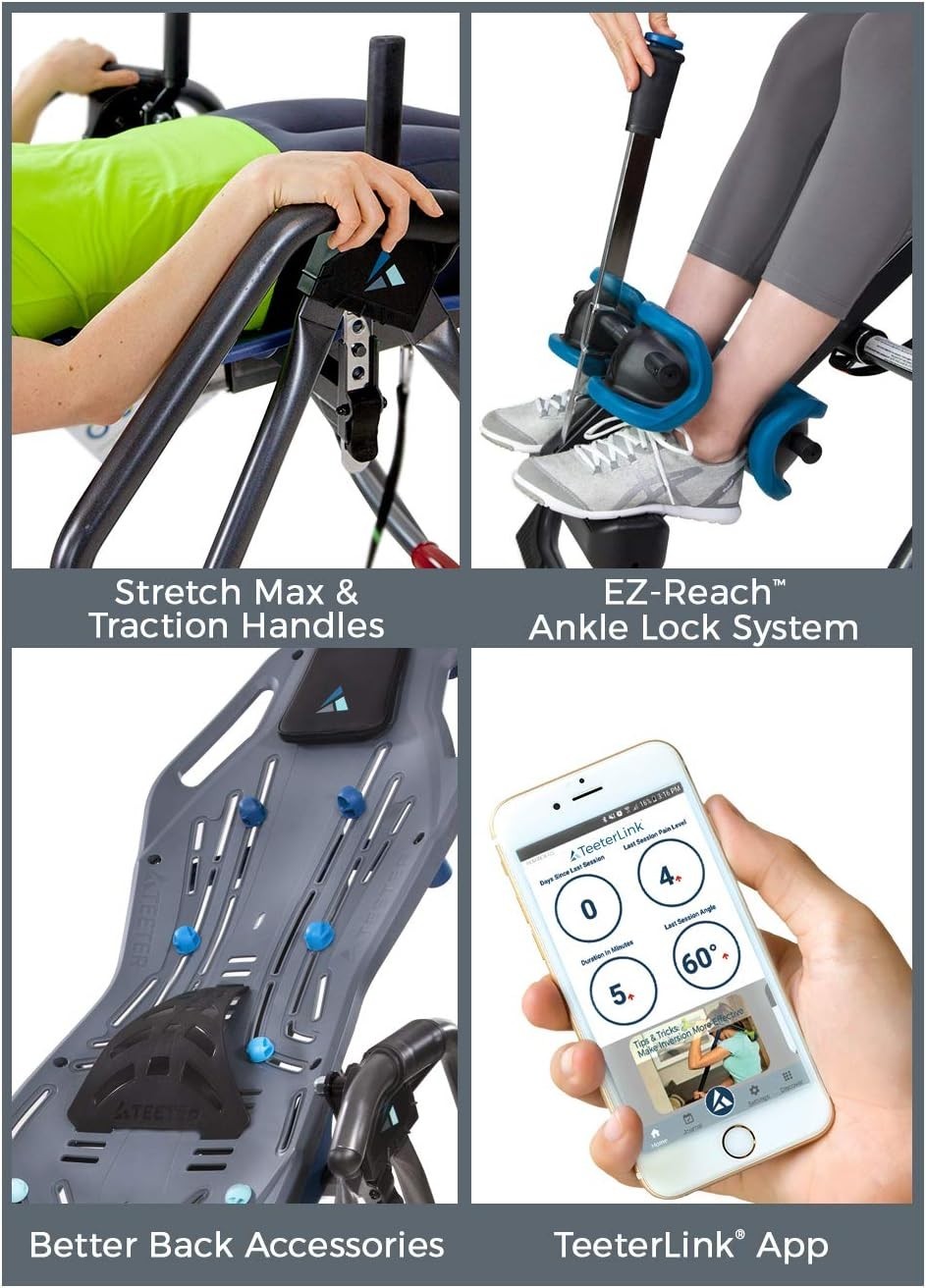 FitSpine X3 Inversion Table Back Pain Relief FDA-Approved Adjustable Therapy