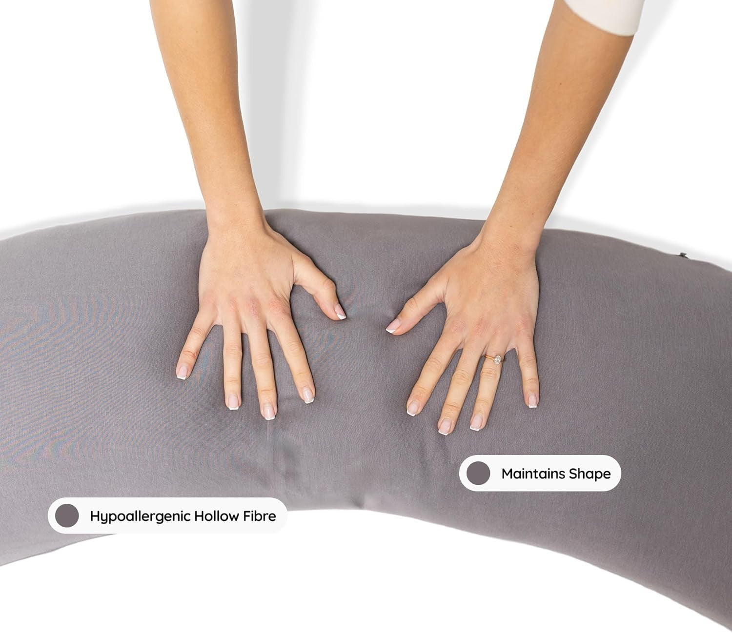 Pregnancy Moon Pillow Ergonomic Maternity Support Cushion Bamboo