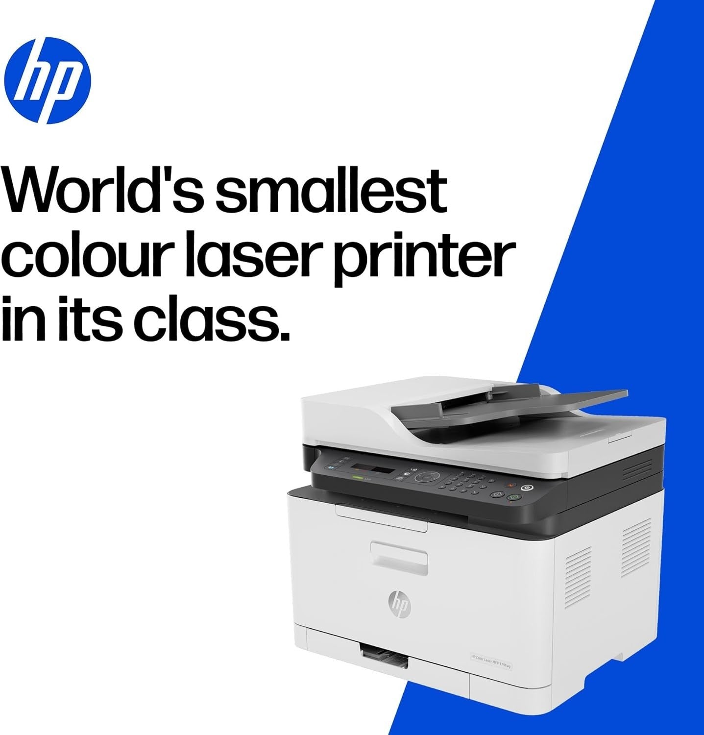 Colour Wireless Laser Multifunction Printer Fax A4 White WiFi
