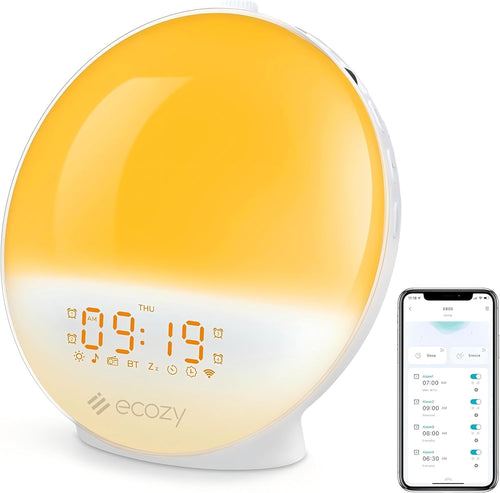 Sunrise Alarm Clock Wake Up Light White Noise Bluetooth App Control