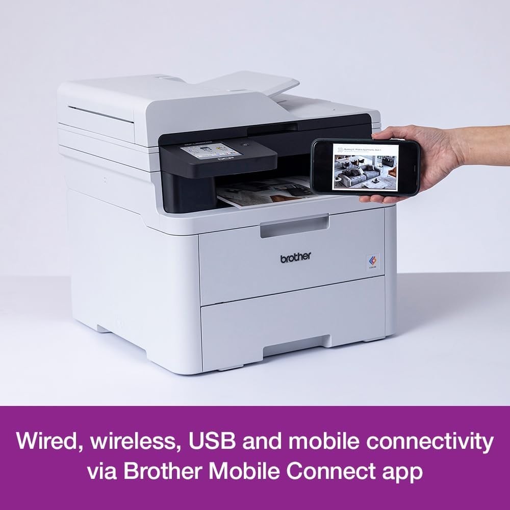 A4 Colour Wireless Laser Printer | 3-in-1 | 18ppm | Grey