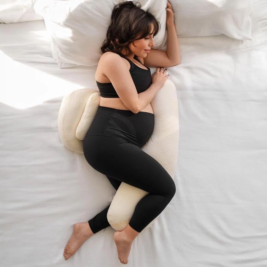 Pregnancy Maternity Body Pillow w/ Detachable Wedge Full Body Support