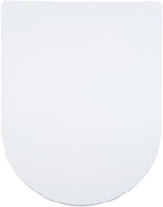 White Duroplast Toilet Seat Soft Close D Shape Quick Release Easy Clean Durable