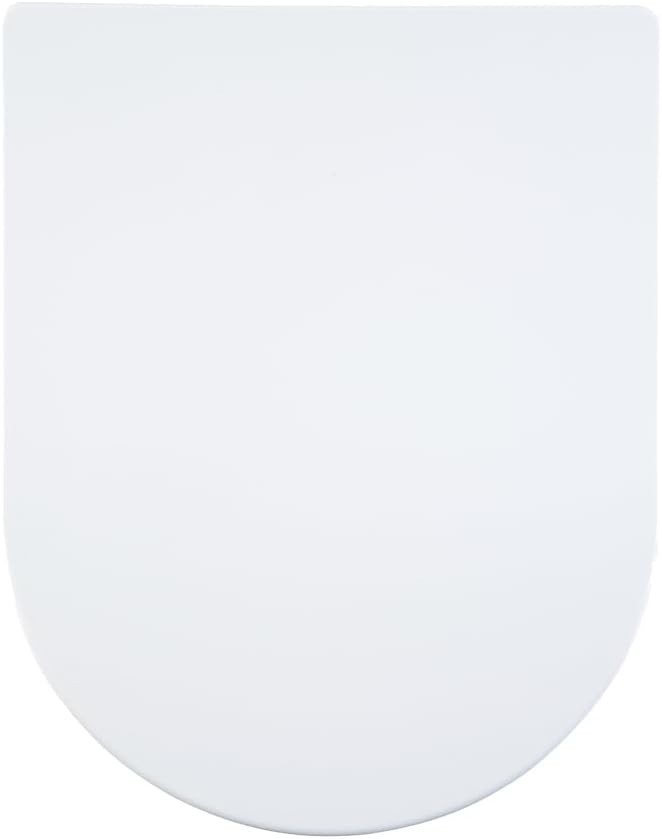 White Duroplast Toilet Seat Soft Close D Shape Quick Release Easy Clean Durable