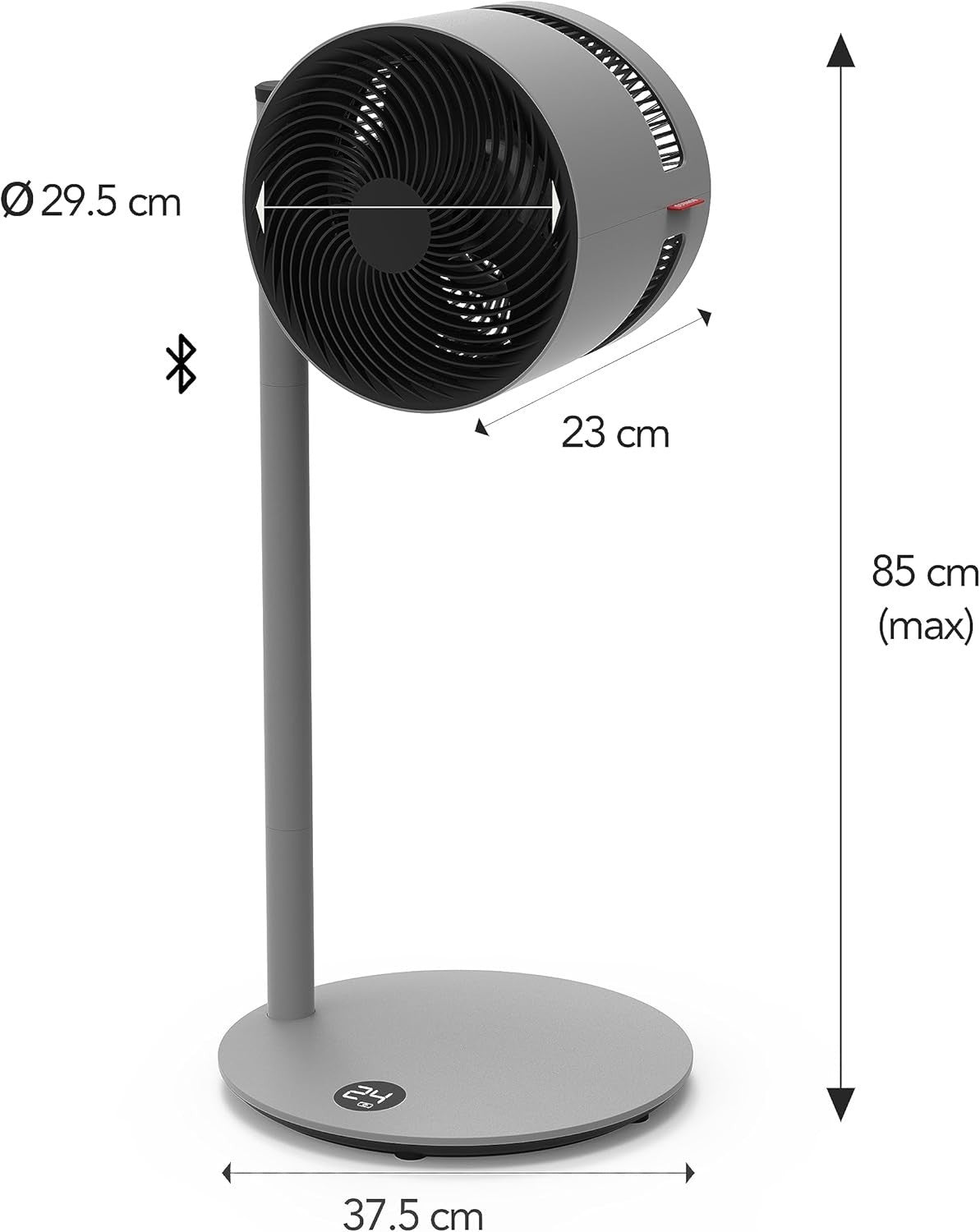 Smart Pedestal Fan 32Speed Quiet Air Circulator App Control & Adjustable Height