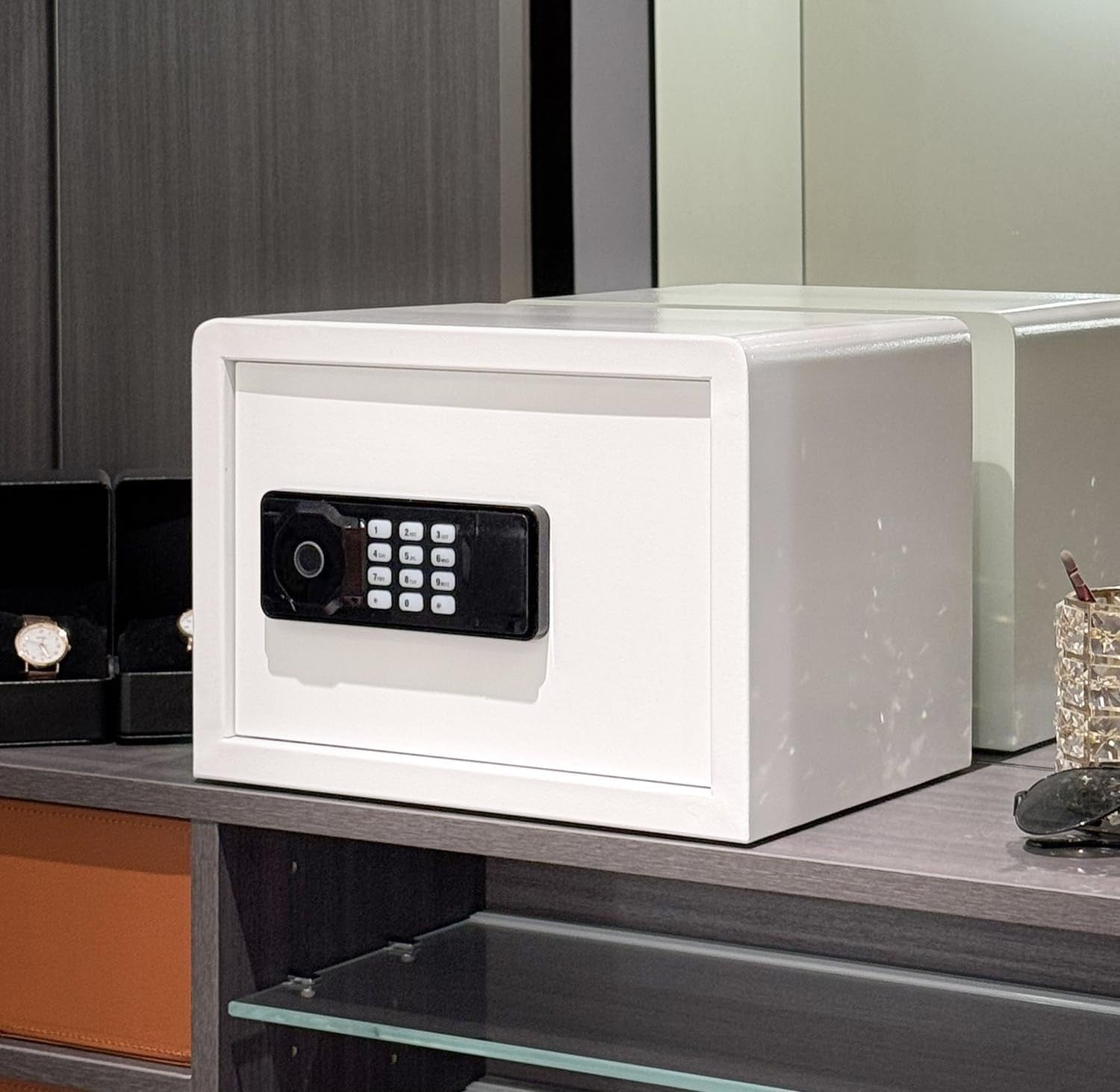 1.2 Cu Ft Biometric Fingerprint Safe Box Digital Lock Cash Document Safe