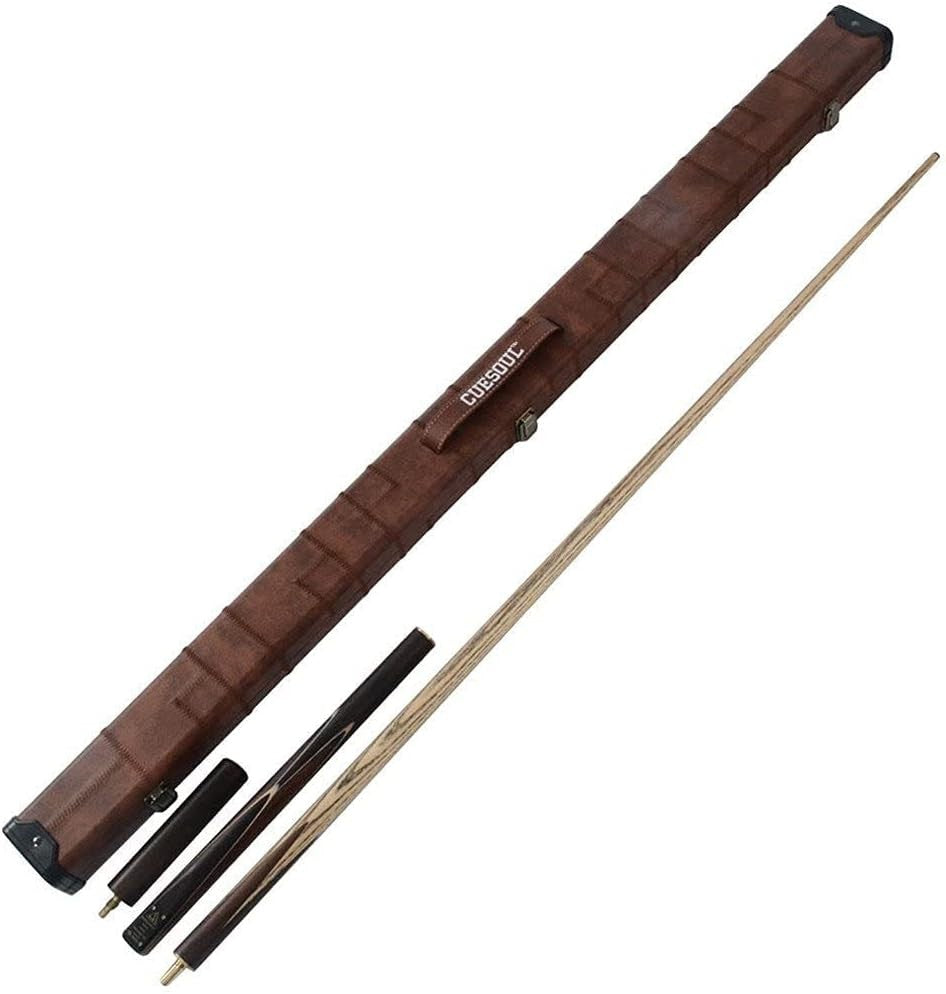 57in Handmade Snooker Pool Cue 18oz 9.5mm Tip 3/4 Joint Case