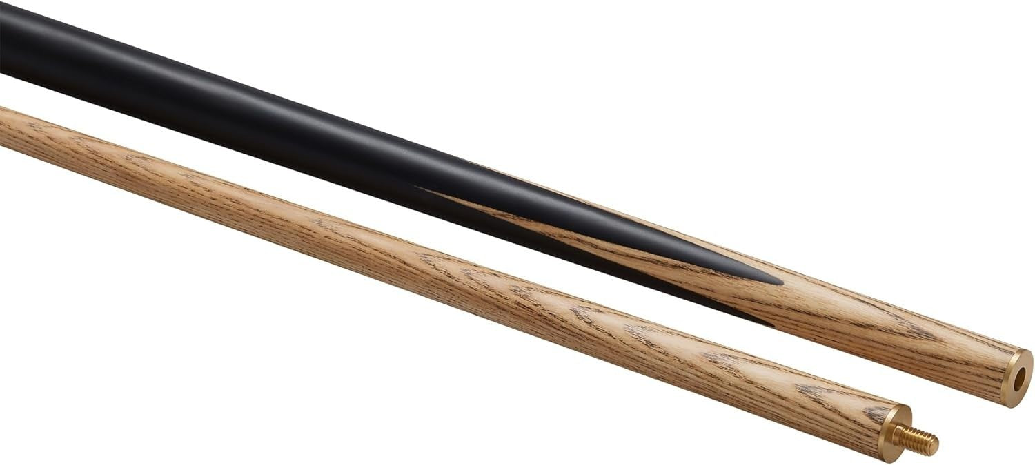 55in English Pool Cue Ash Wood Rosewood Butt 8.5mm Tip 3pc