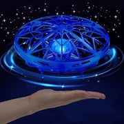 UFO Drone Flying Toy for Kids 360° Motion Sensor LED Hand Operated Gift 6-14