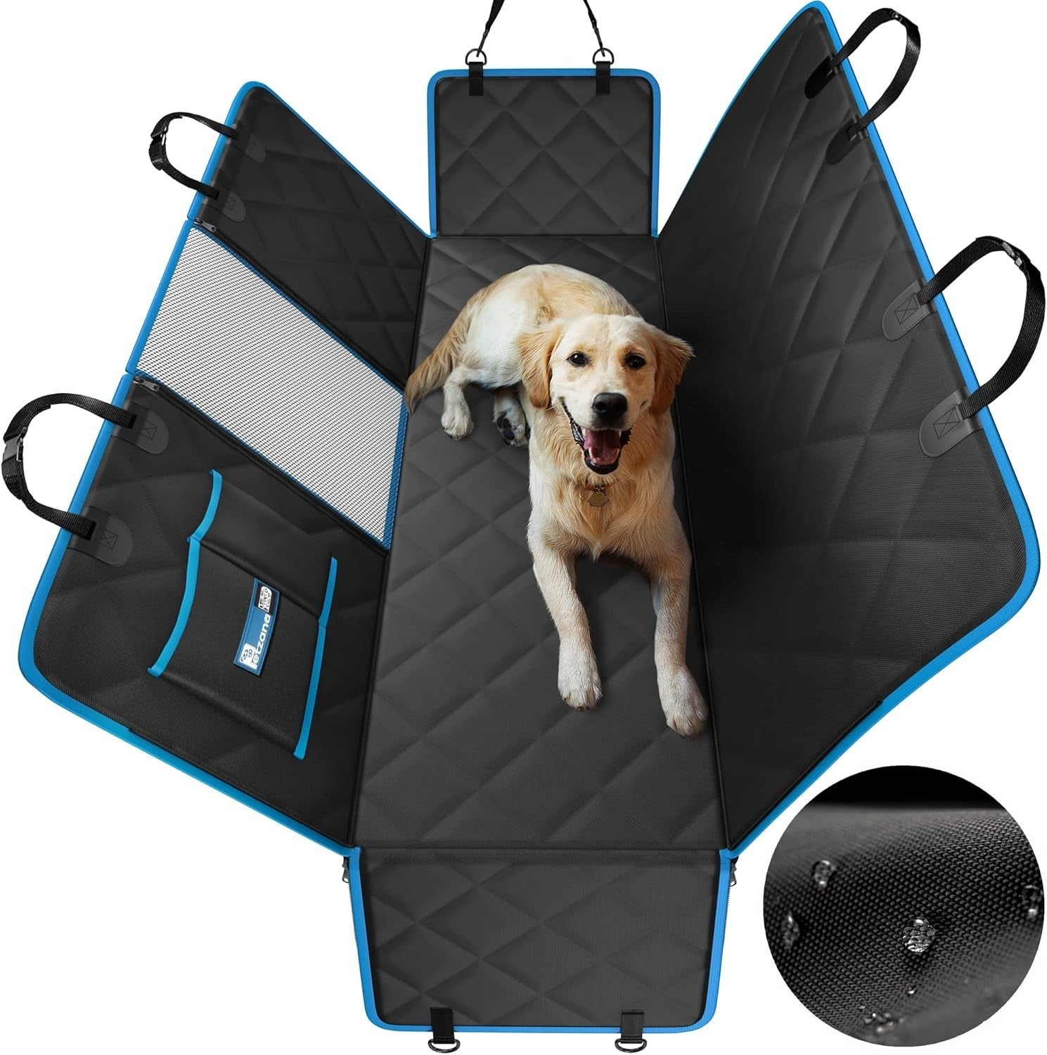 Waterproof Dog Car Hammock Back Seat Cover Mesh Window Non Slip Mat