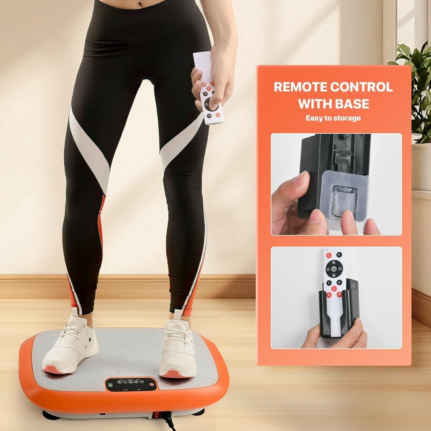 Vibration Plate Fitness Platform 99 Speeds Full Body Shaker Home Use