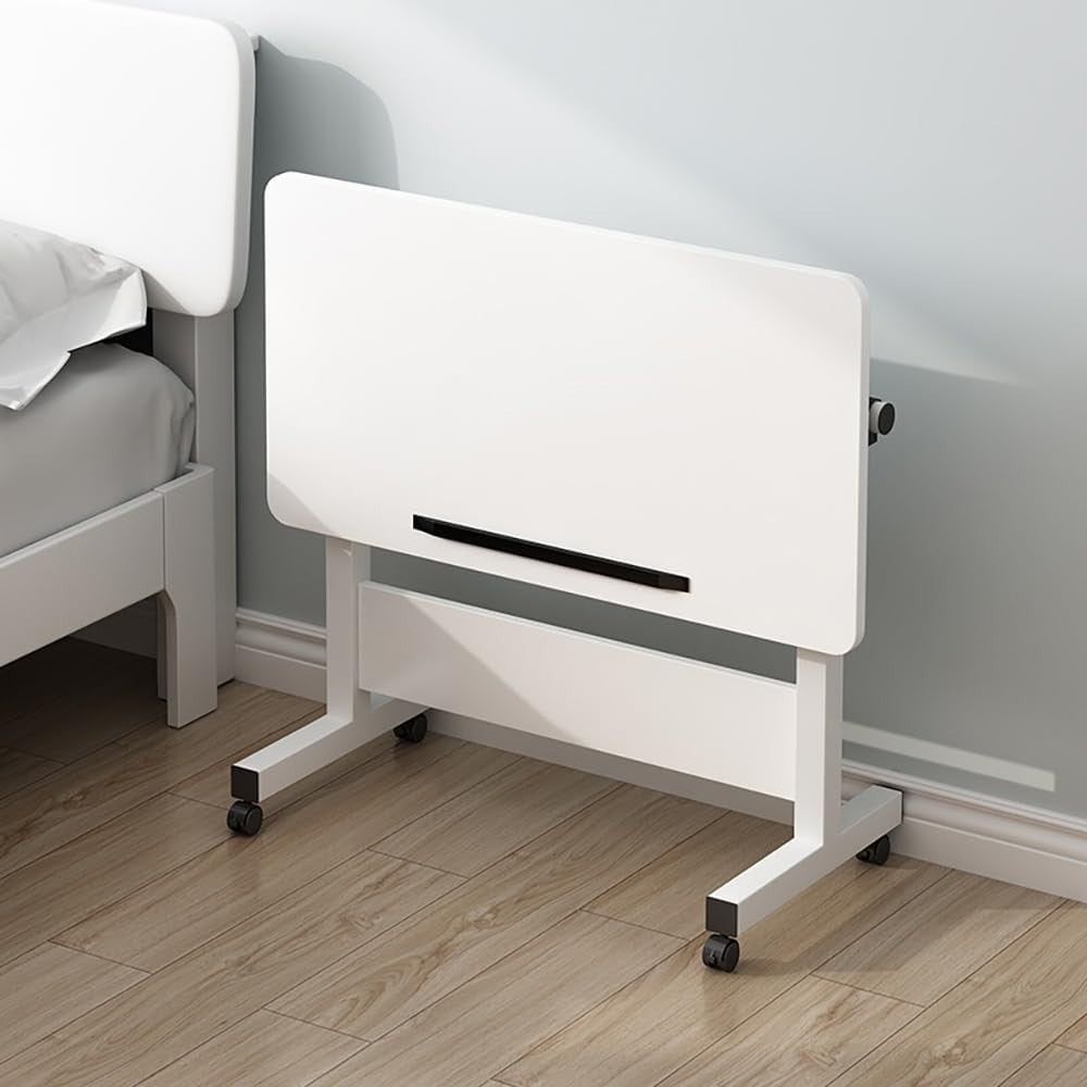 Adjustable Foldable Drawing Desk 68x45cm White Tilt Height Workstation Table