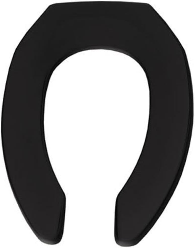 Black Elongated Toilet Seat | Commercial, Stay-Tite, Heavy-Duty