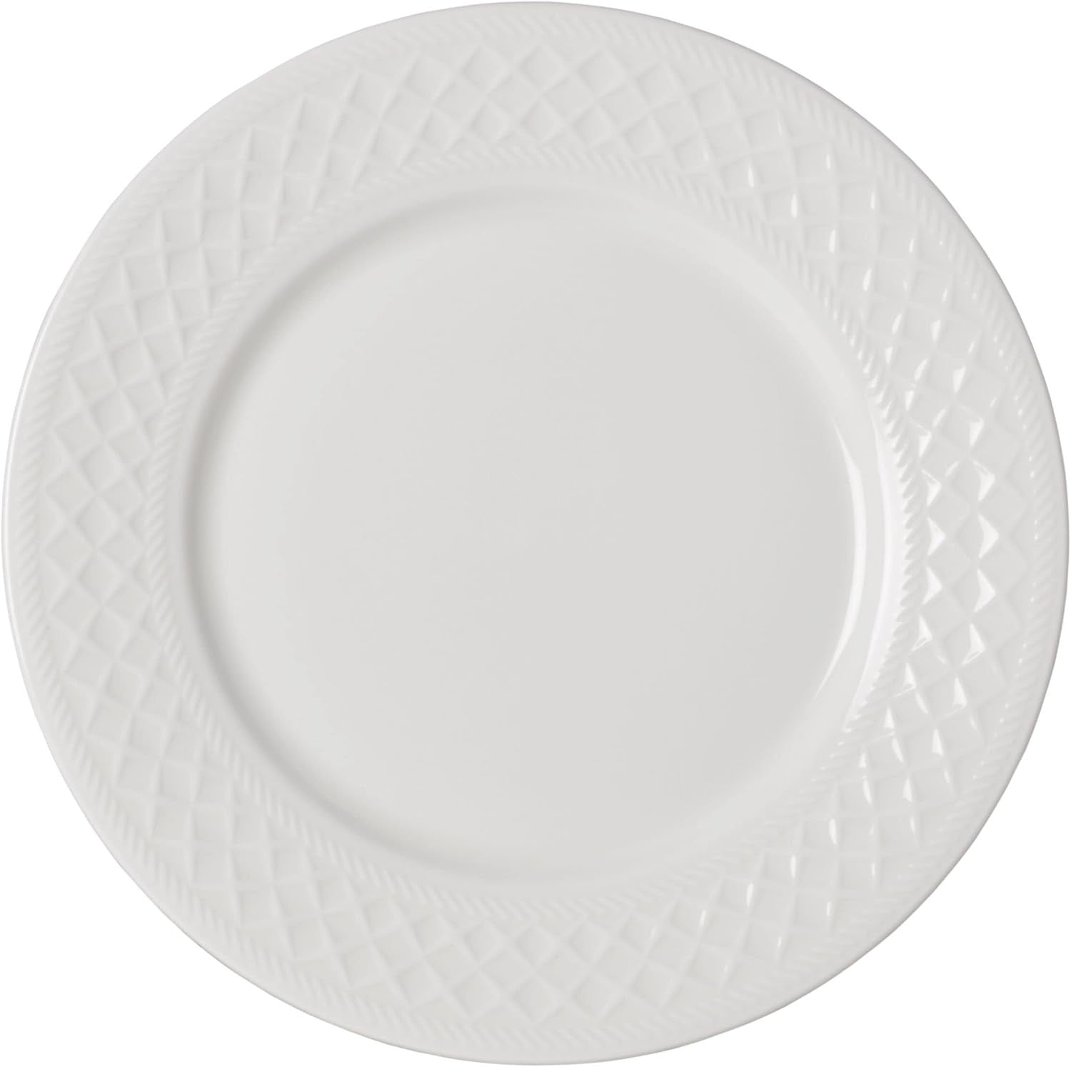 12 Piece Vegan Bone China Dinner Set Chip Resistant Plates Bowls