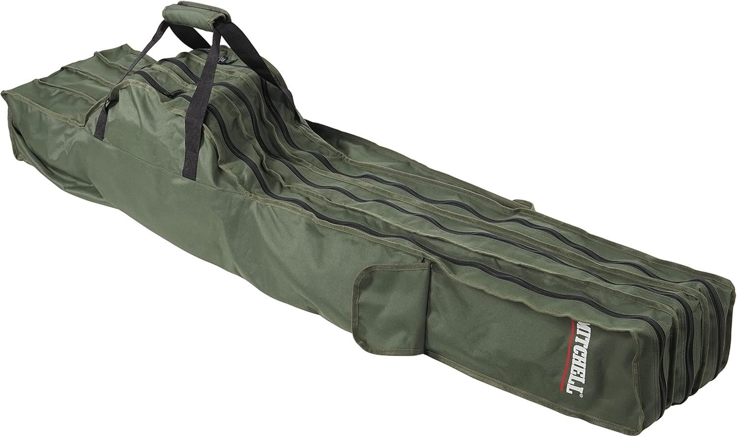 Portable 150cm Fishing Rod Bag with Reel Storage & Organizer Pockets
