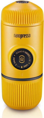 Portable Espresso Maker | 18-Bar Manual Pump | Travel Coffee Machine Yellow