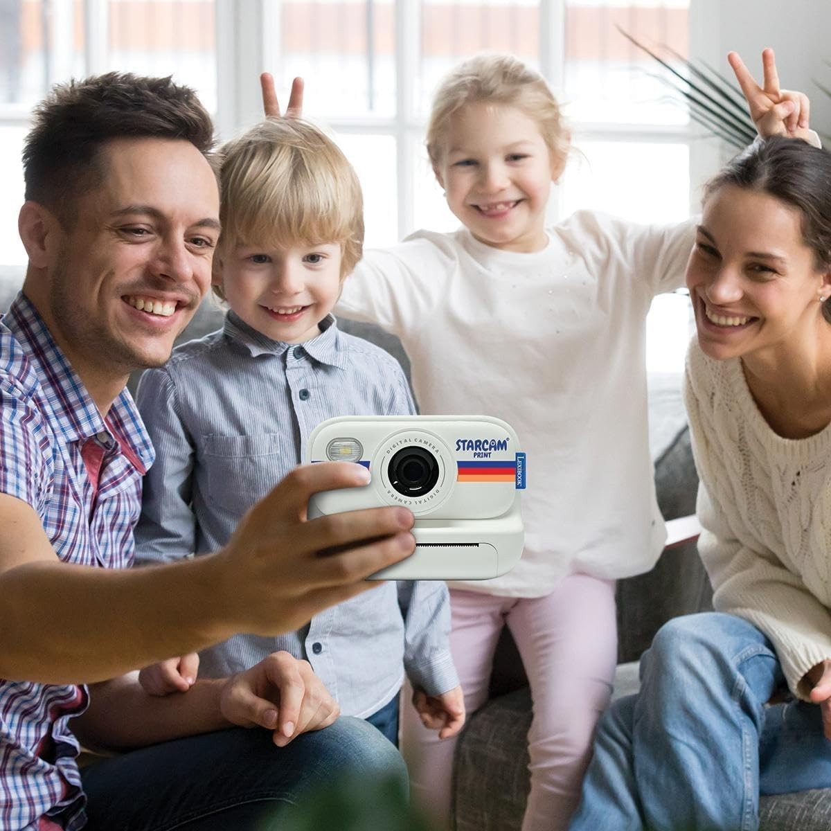 Kids Instant Print Camera HD Video Music Games 32GB SD Card White