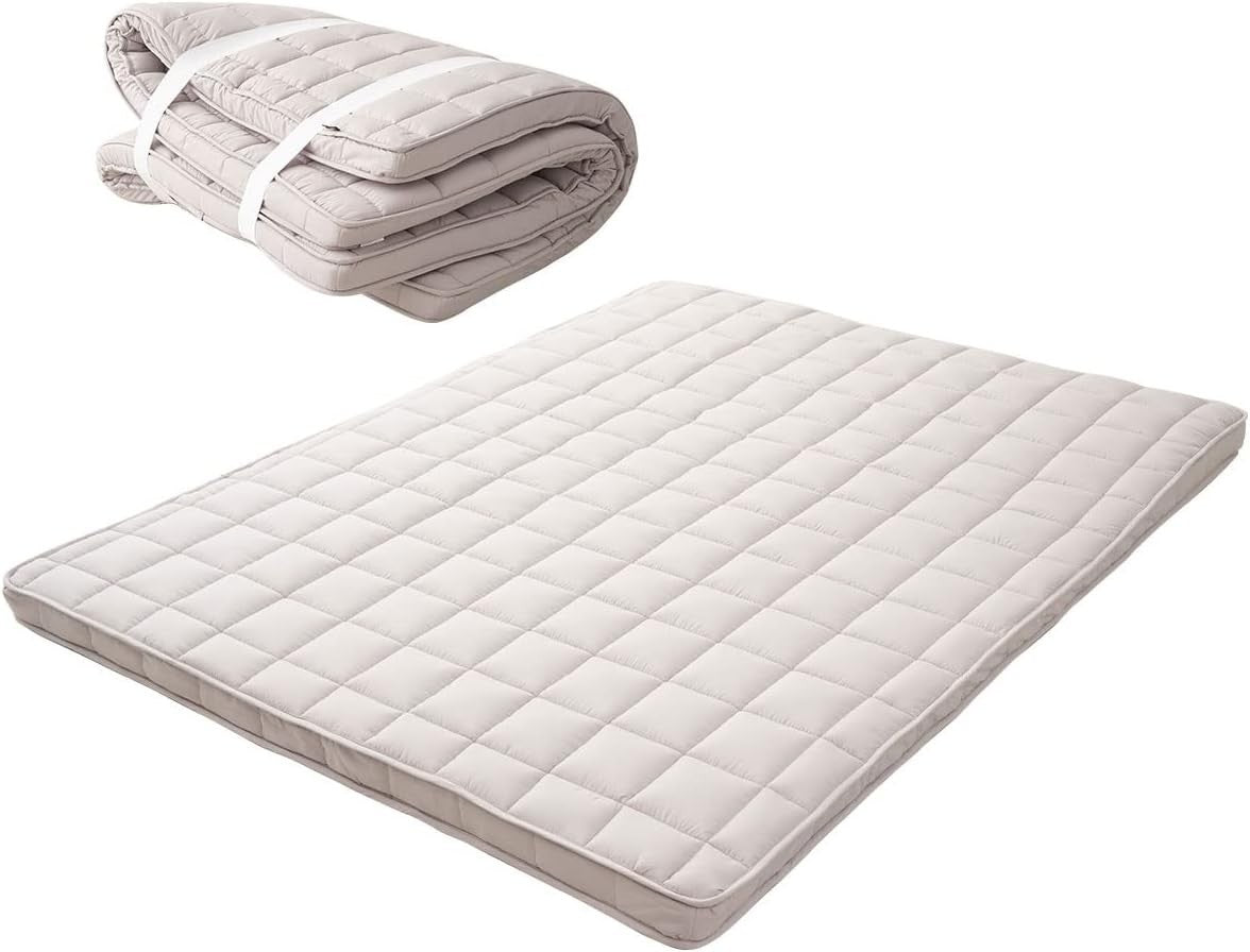King Size Japanese Futon Mattress Foldable Floor Mattress Tatami Guest Bed