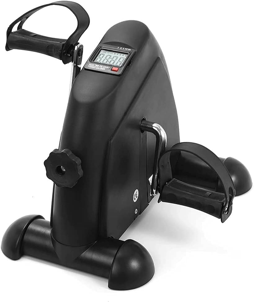 Electric Mini Pedal Exerciser LCD Seated Fitness Rehab Bike