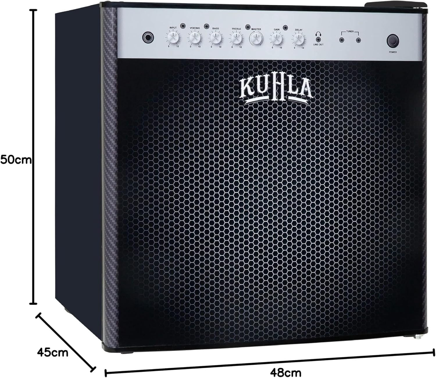 45L Mini Fridge Amp Speaker Design Countertop Drinks Cooler Ice Box