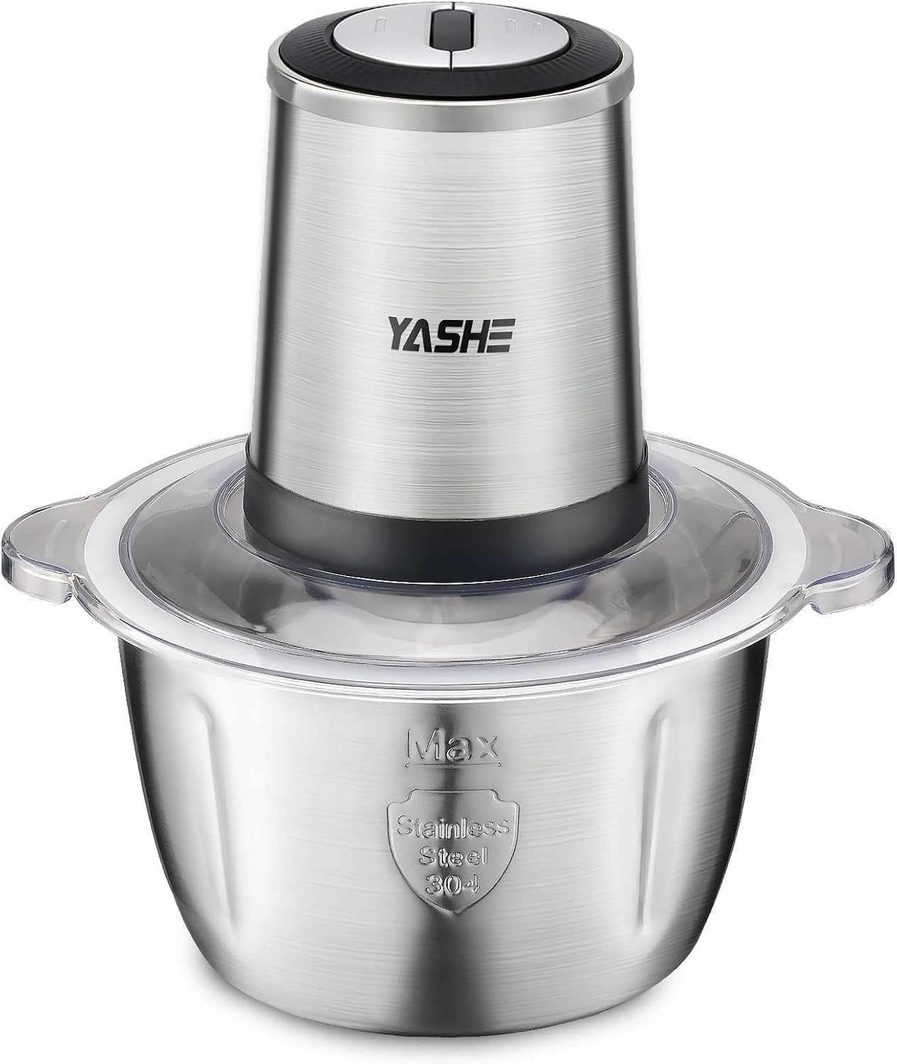 500W Mini Food Chopper 1.8L Stainless Steel Meat Grinder 2 Speed