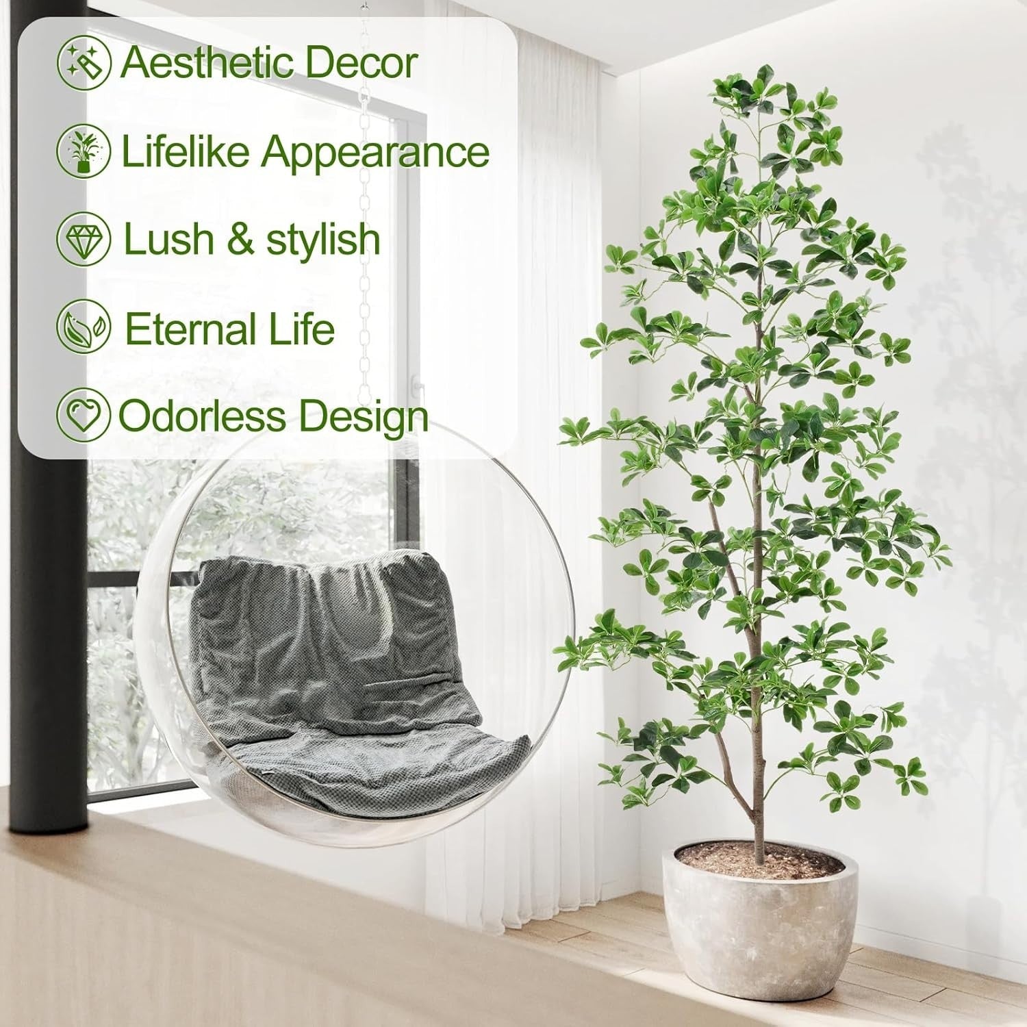 Artificial Olive Tree 210cm 7ft Lifelike Indoor Tall Potted Faux Greenery Decor