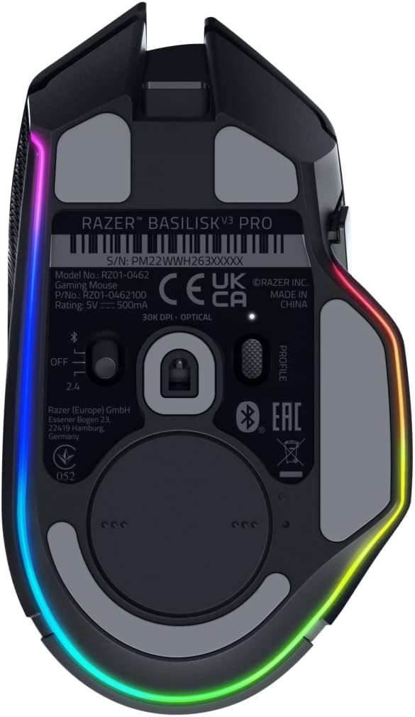 Pro Wireless Gaming Mouse 30K DPI RGB Tilt Wheel 11 Button Ergonomic