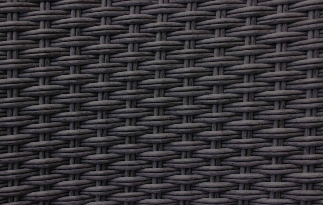 Rattan Garden Armchair with Cushion Stackable Outdoor Patio Chair Grey