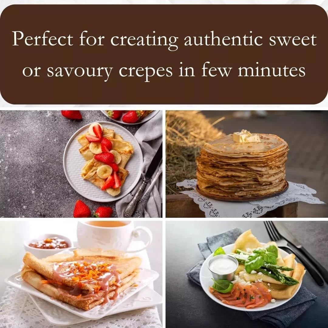 12" Electric Crepe & Pancake Maker 1000W Non-Stick w/ Tools