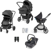 3 in 1 Travel System Pram Pushchair Car Seat Newborn Lightweight