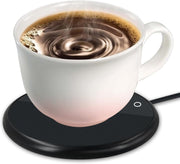 USB Coffee Mug Warmer LED Display Desk Heat Plate Black